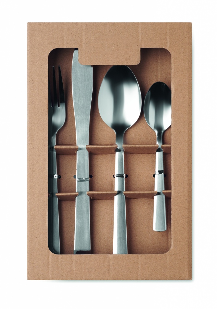 Logo trade promotional merchandise picture of: 16 piece cutlery set.